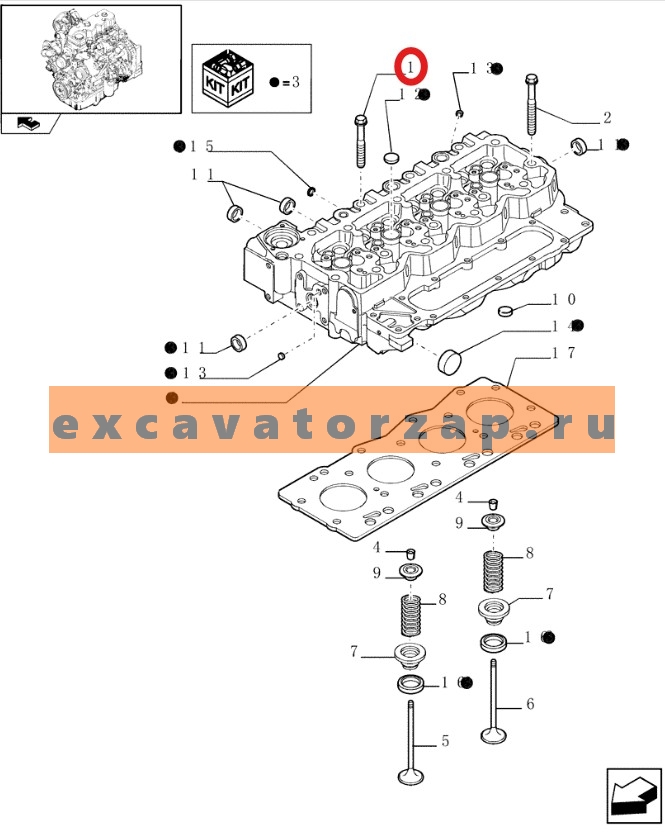 Запчасти для New Holland b90, b110, b115