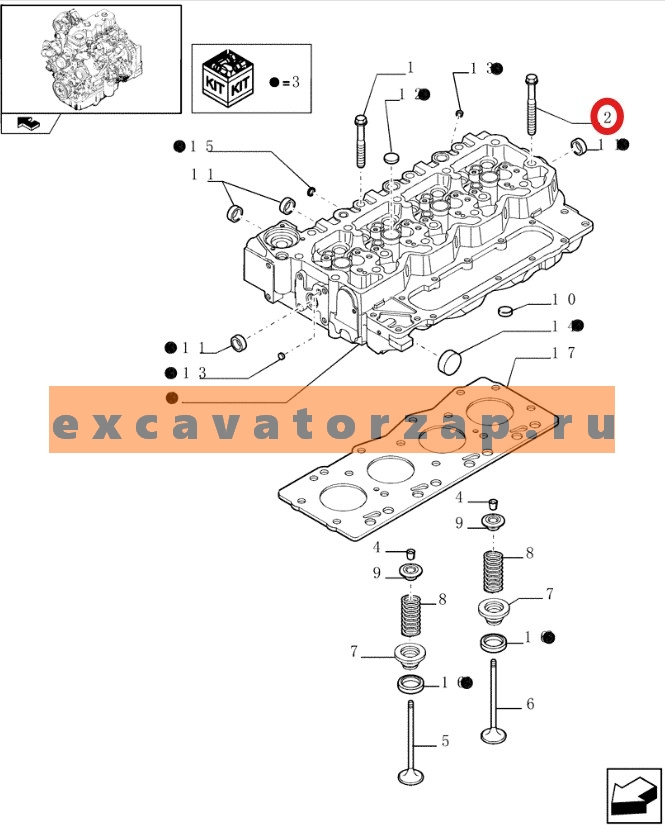 Запчасти для New Holland b90, b110, b115