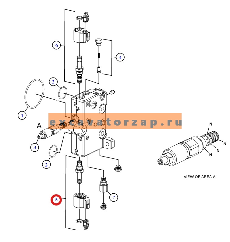 Запчасти для CAT 428/432/434/444