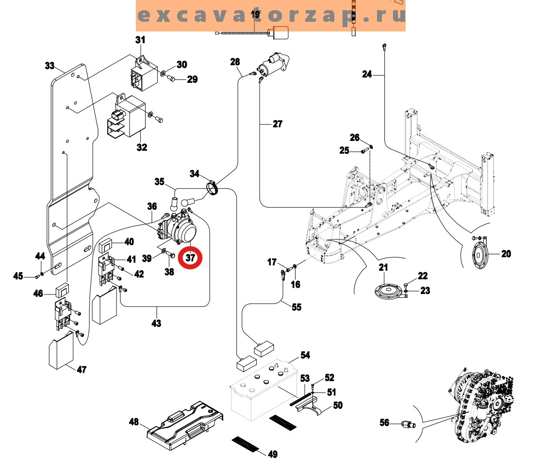 Запчасти Hidromek 102B/102S