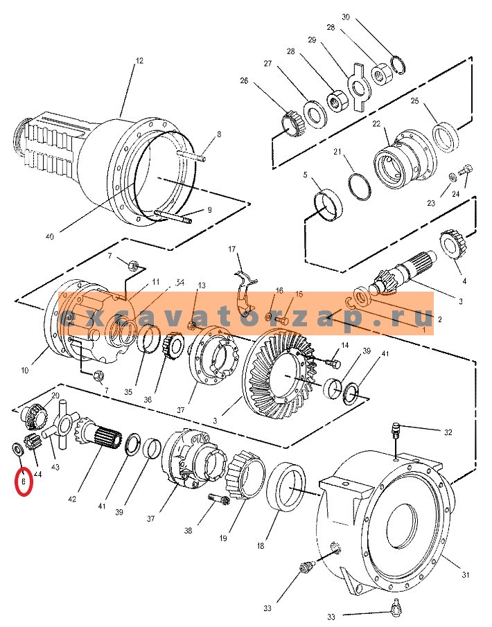 Шайба 9R-2489, 9R2489 прижимная экскаватора погрузчика CAT428D